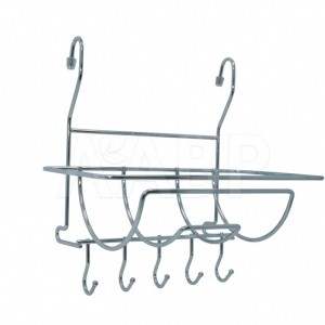 401 МХ Полка для полотенец с крючками